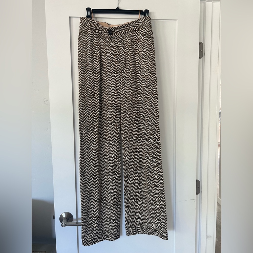 Chloe Tweed Printed Pants Size 34